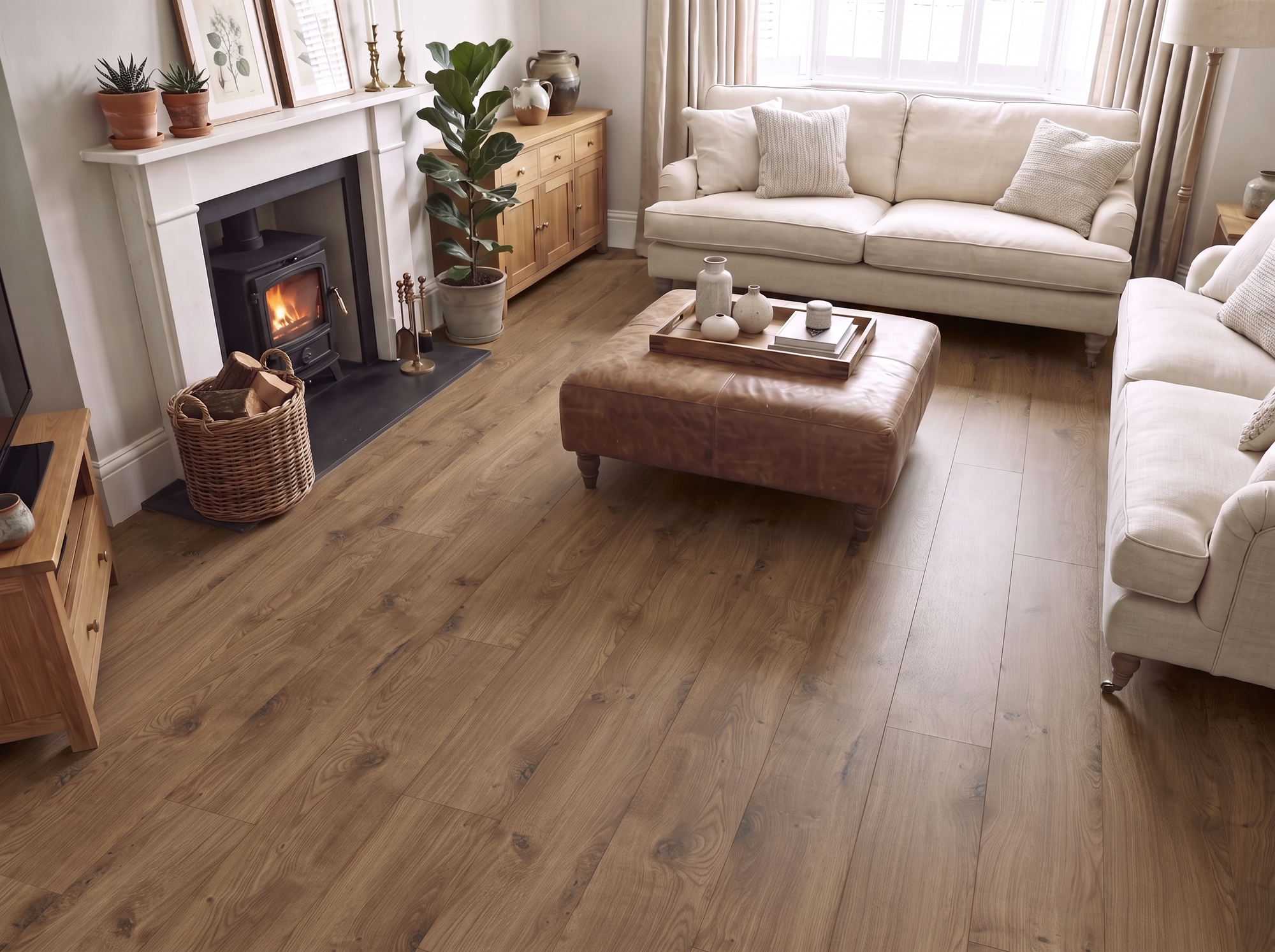 Allegro Brown Laminate Flooring – K1511 – 214mm Wide – 8mm Thick