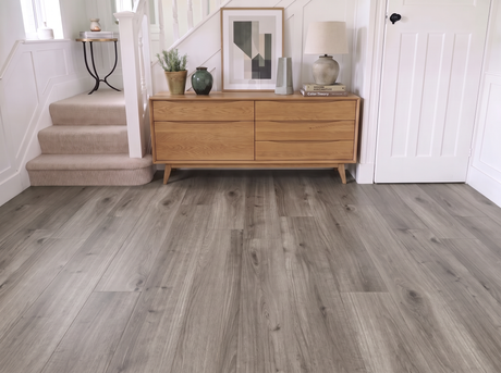 Allegro Light Grey Laminate Flooring – K1804 – 214mm Wide – 8mm Thick