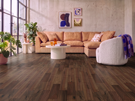 American Walnut Engineered Wood Flooring – Smooth Lacquered – 125mm Wide