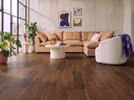 Wide American Walnut Engineered Wood Flooring – Smooth Lacquered – 190mm Wide – 18mm Thick