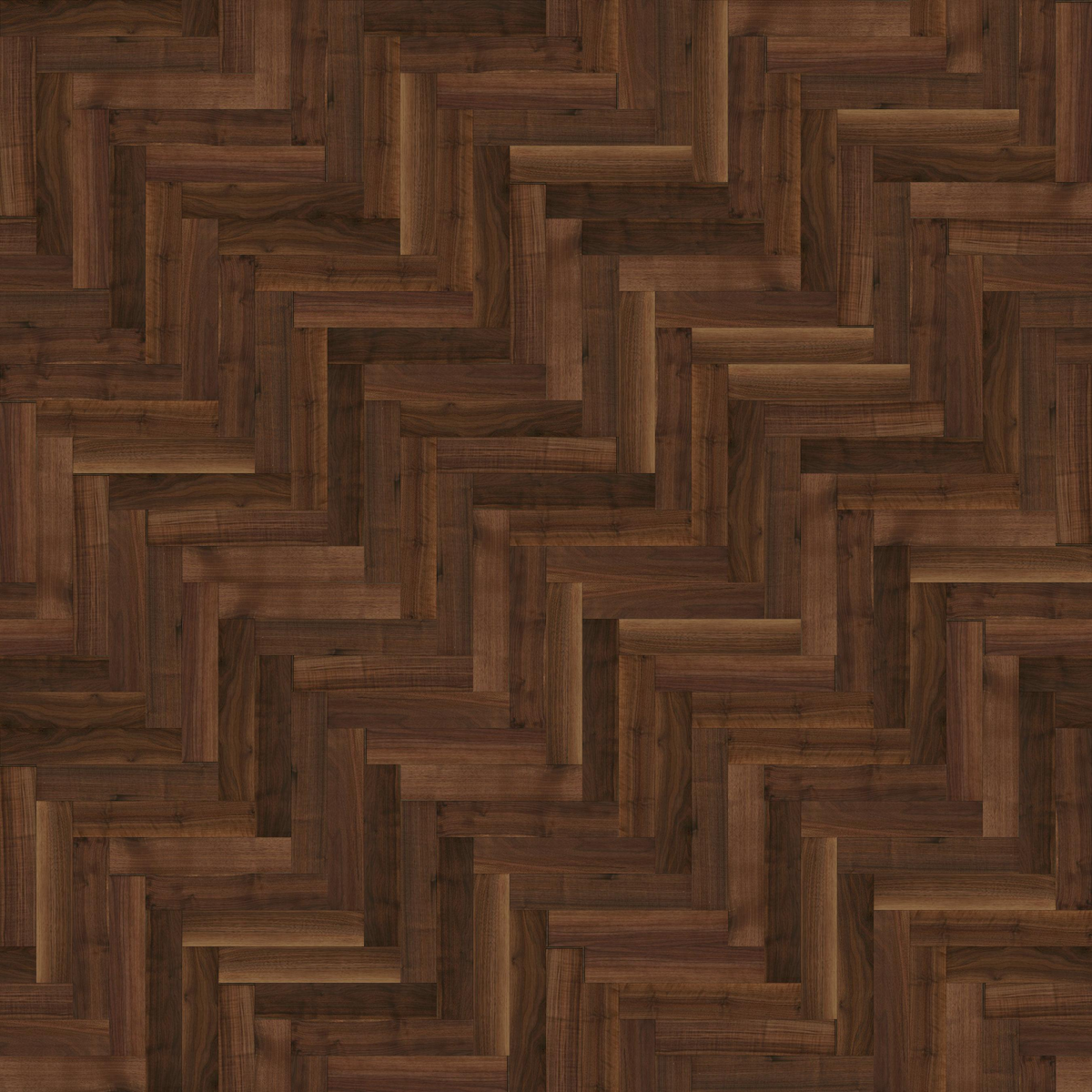American Walnut Herringbone Parquet Engineered Wood Flooring – Satin Lacquered – 90mm Wide