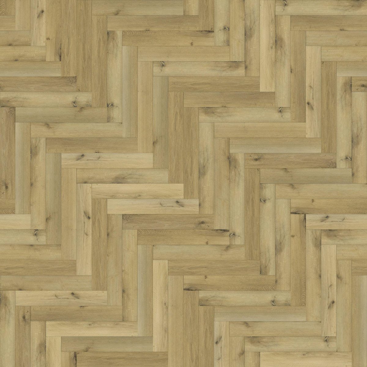 Bay Island Natural Oak Herringbone Parquet SPC Waterproof Vinyl Flooring – 110mm Wide – 6mm Thick