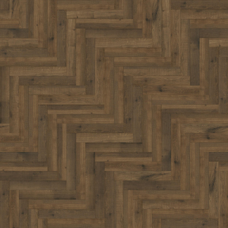 Bexley Oak Laminate Herringbone Parquet Flooring – 14mm Thick - AC4 Rated – Underlay Attached (2mm)
