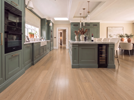 Brushed Ash Engineered Wood Flooring – Brushed & Lacquered – 190mm Wide