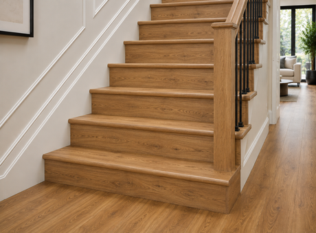 Bronx Natural Oak Laminate Stair & Riser Set – 13 Steps