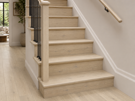 Midtown White Oak Laminate Stair & Riser Set – Single Step