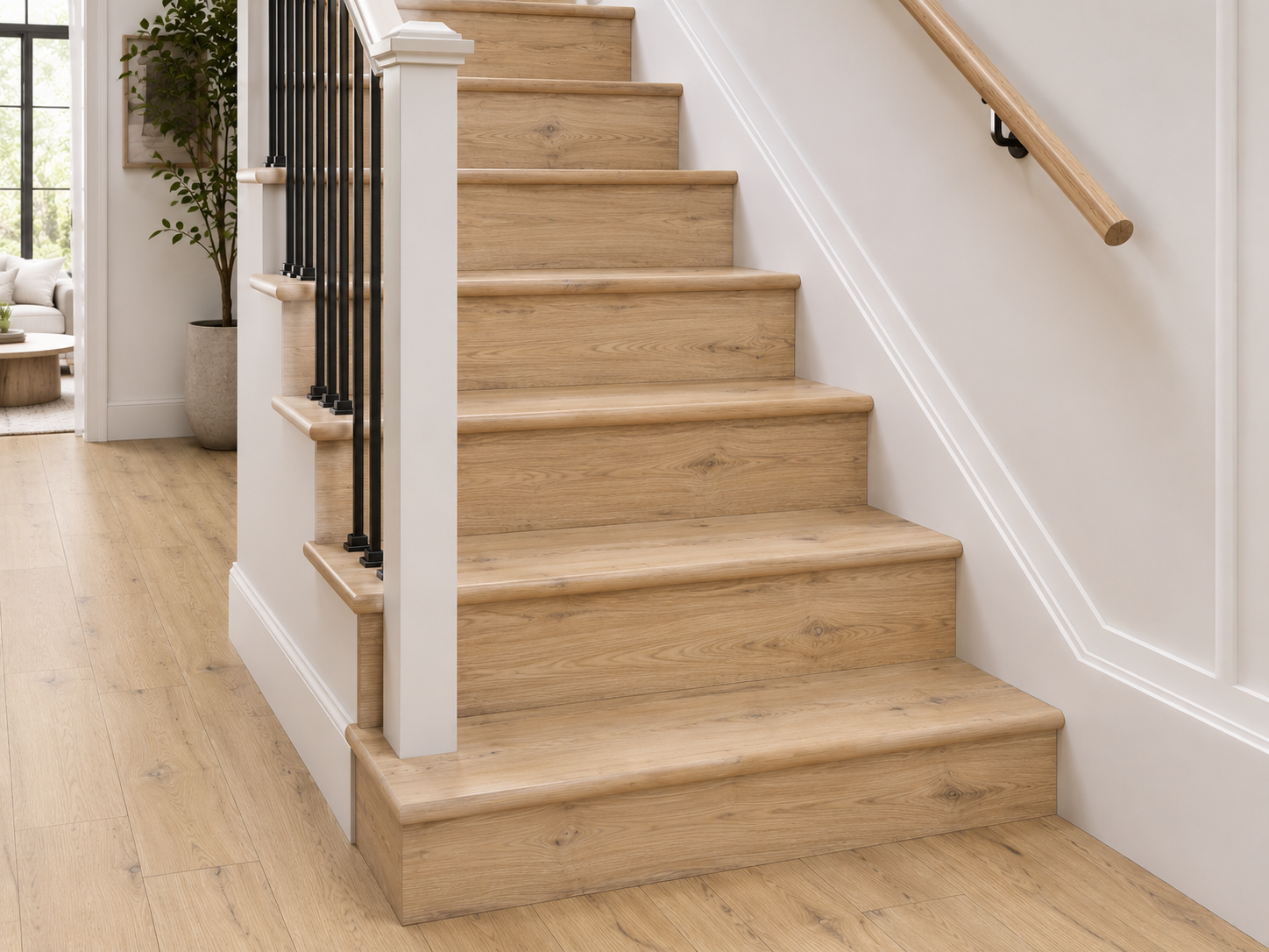 Chelsea Light Oak Laminate Stair & Riser Set – 13 Steps