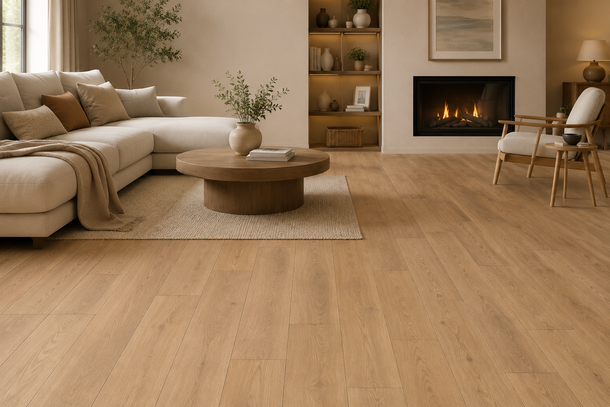 Lewis Oak Laminate Flooring – 195mm Wide – 8mm Thick