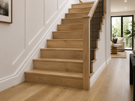 Elliot Natural Oak SPC Vinyl Stair Tread Set – 13 Steps