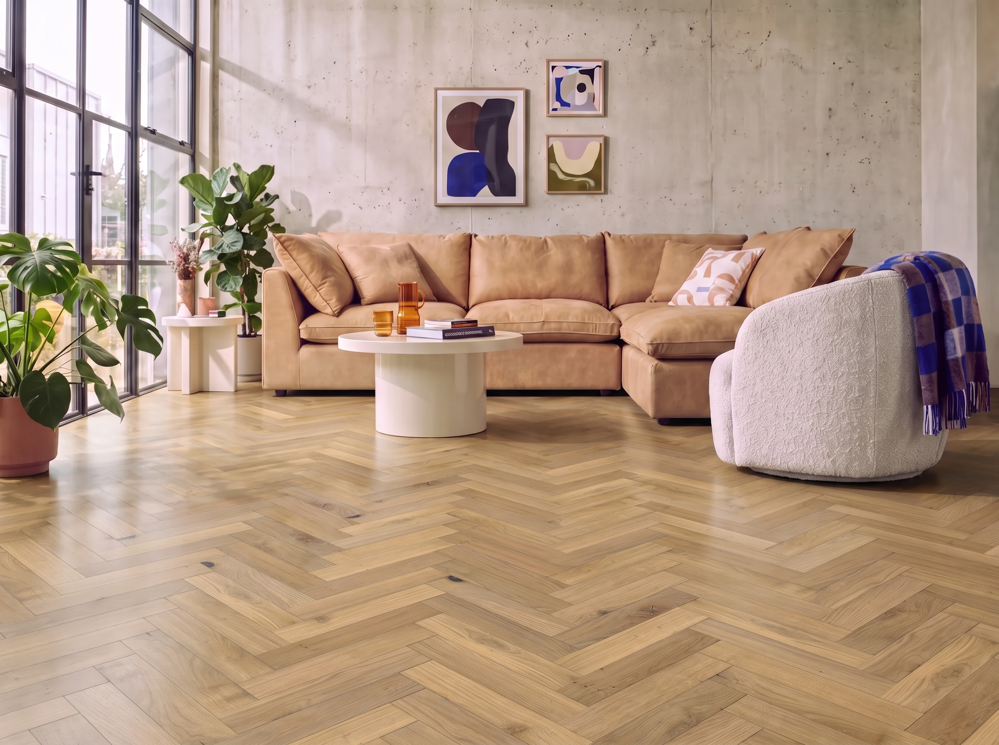 Chelsea Laminate Herringbone Parquet Flooring – 12mm Thick – AC4 Rated
