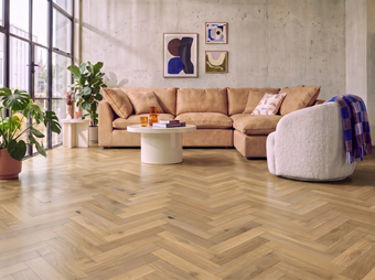 Chelsea Laminate Herringbone Parquet Flooring – 12mm Thick – AC4 Rated