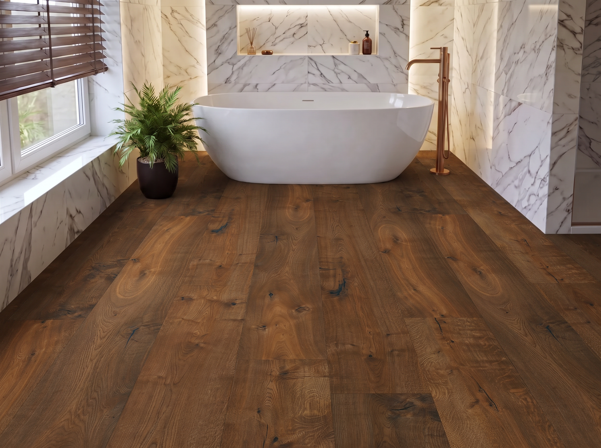 Danube Oak Engineered Wood Flooring – Brushed & Oiled – 305mm Wide