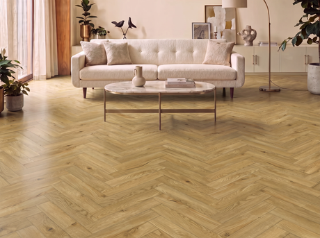Finsbury Park Laminate Herringbone Parquet Flooring – 12mm Thick – AC4 Rated