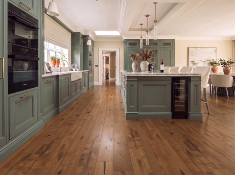 Geneva Oak Engineered Wood Flooring – Smoked Brushed & Lacquered – 190mm Wide
