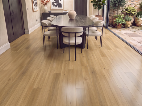 Harbour Landings Natural Oak SPC Waterproof Vinyl Flooring – 180mm Wide – 6mm Thick