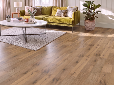 Hartola Smoked Oak Engineered Wood Flooring - Brushed & Lacquered - 125mm Wide