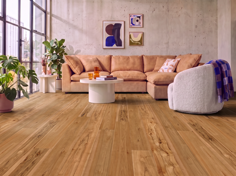 Brushed Hickory Engineered Wood Flooring – Brushed & Lacquered – 190mm Wide