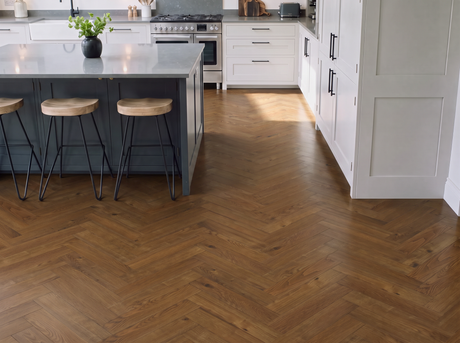 Holborn Park Laminate Herringbone Parquet Flooring – 12mm Thick – AC4 Rated