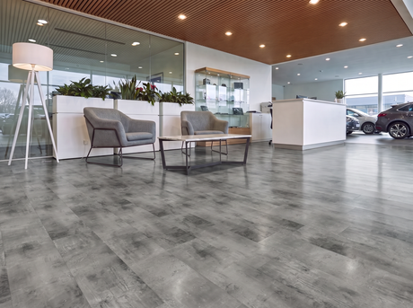 Kensington Concrete Effect SPC Waterproof Vinyl Flooring – 305mm Wide – 6mm Thick