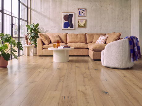 Wide Lucerne Oak Engineered Wood Flooring – Brushed & White Oiled – 240mm Wide
