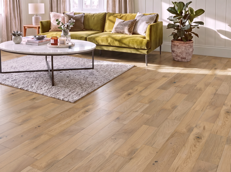 Lucerne Brushed Engineered Click Wood Flooring - Brushed & Lacquered - 150mm Wide