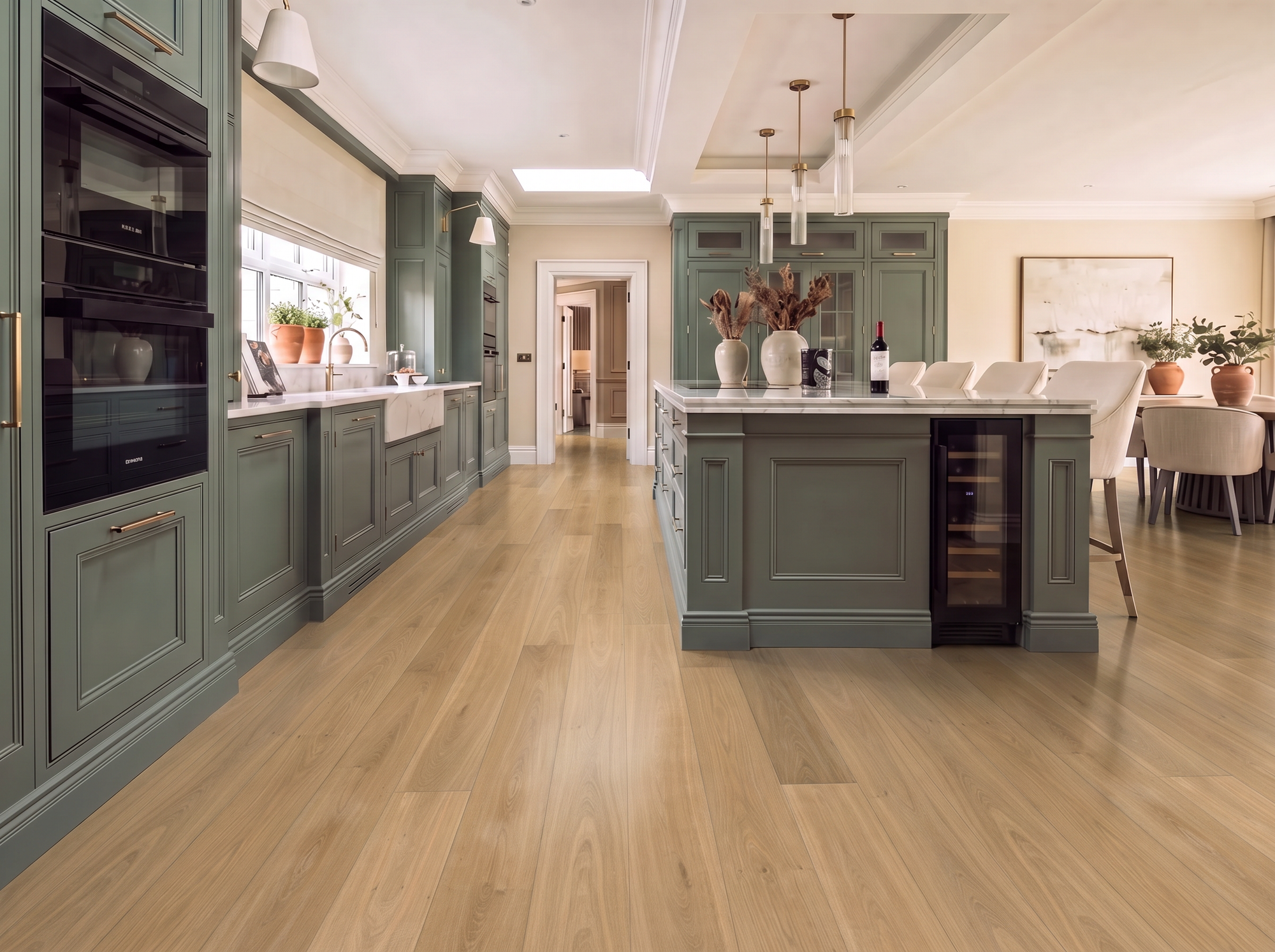 Lucerne Oak Engineered Wood Flooring – Brushed & Oiled – 190mm Wide - AB Grade