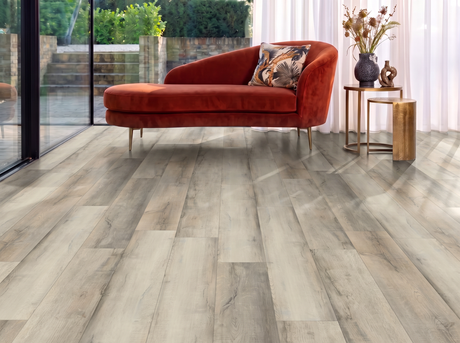 Oyster Bay Rustic Grey Oak SPC Waterproof Vinyl Flooring – 180mm Wide – 6mm Thick