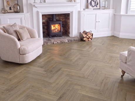 Parsons Laminate Herringbone Parquet Flooring – 12mm Thick – AC4 Rated