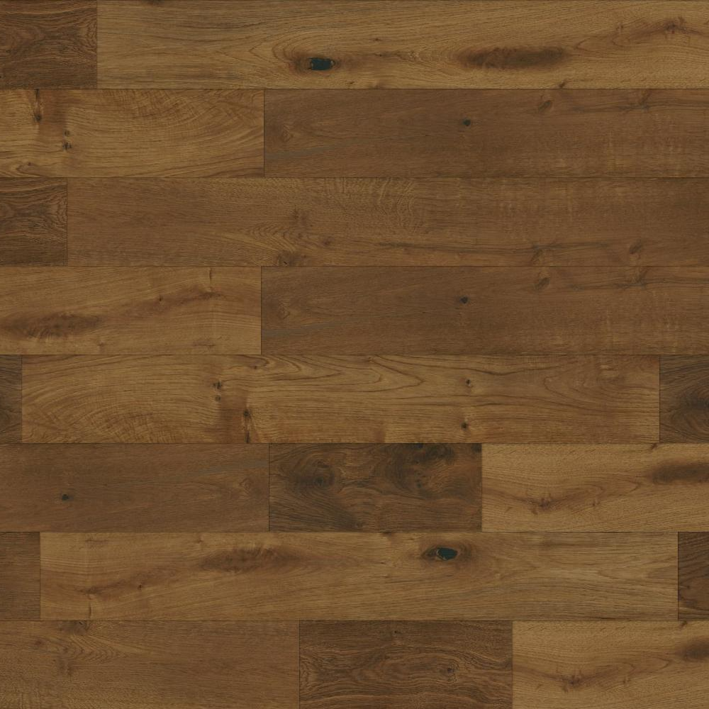 Pyrenees Oak Engineered Wood Flooring – Smoked, Brushed & Lacquered - 125mm Wide