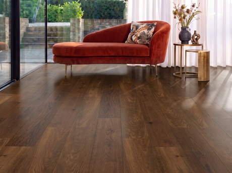 Double Smoked Pyrenees Engineered Wood Flooring – Brushed & Lacquered – 190mm Wide