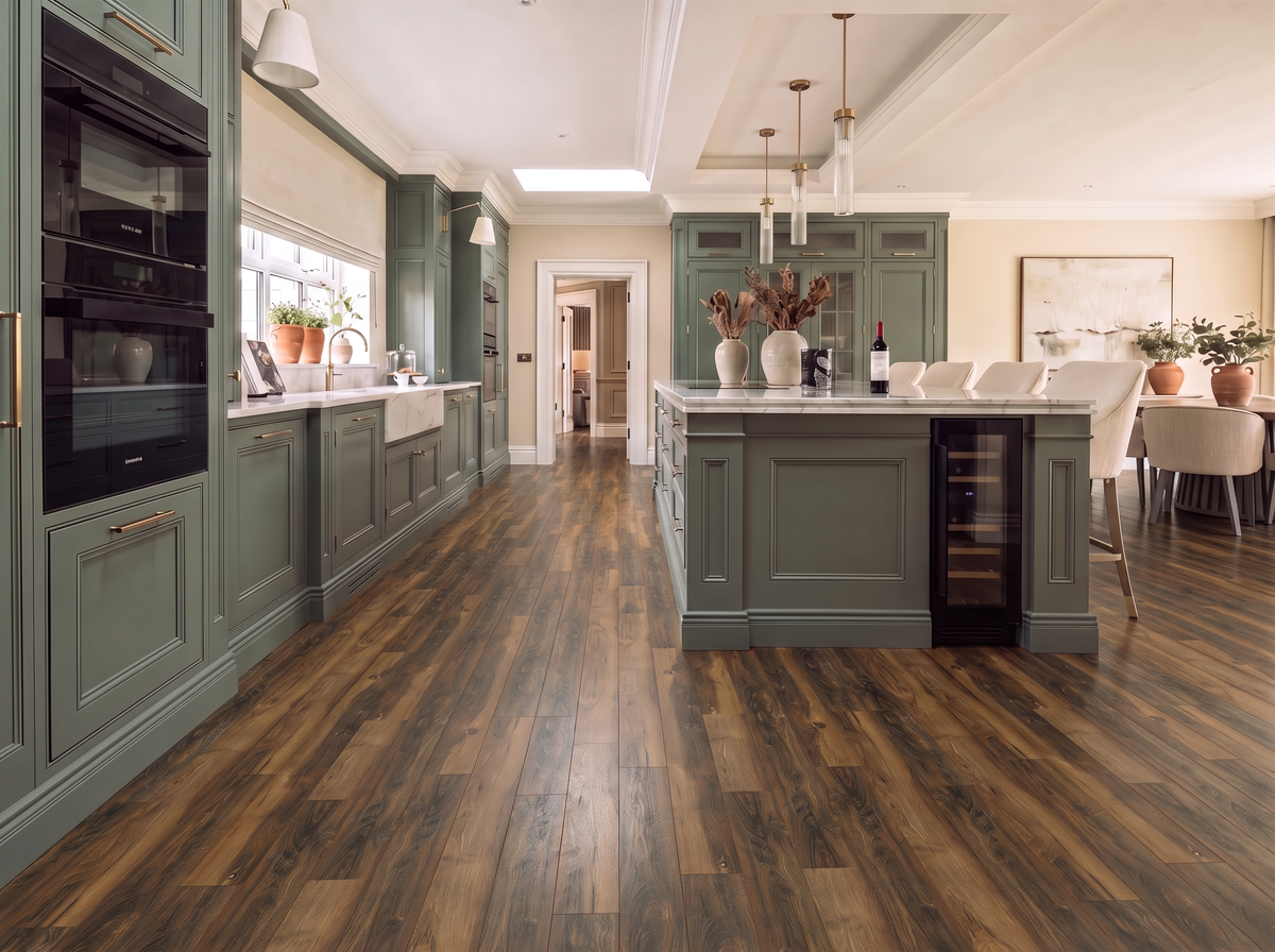 Queens Laminate Flooring – 125mm Wide – 15mm Thick - 3mm Underlay Attached