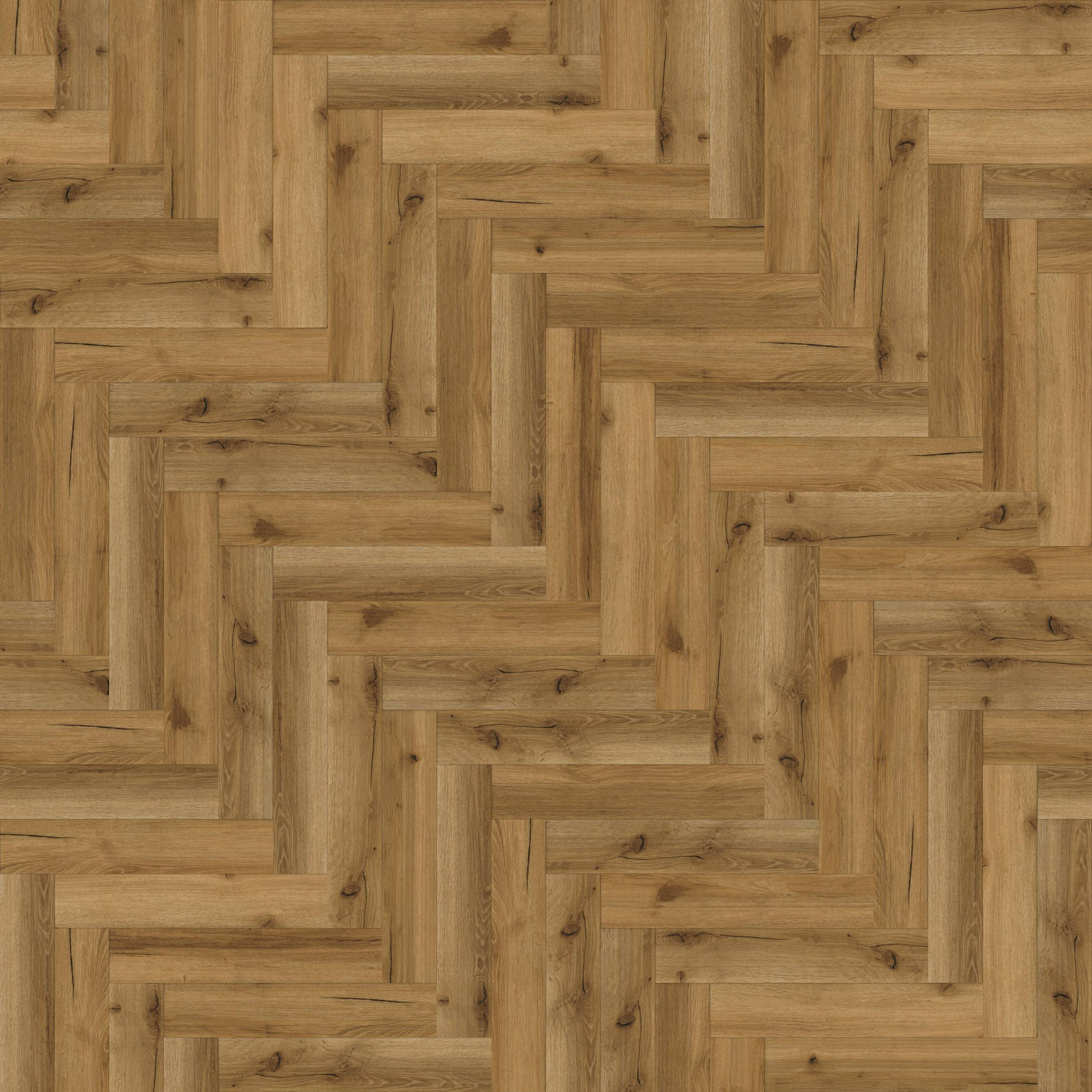Severn Herringbone Parquet SPC Waterproof Vinyl Flooring - 126mm Wide - 8mm Thick