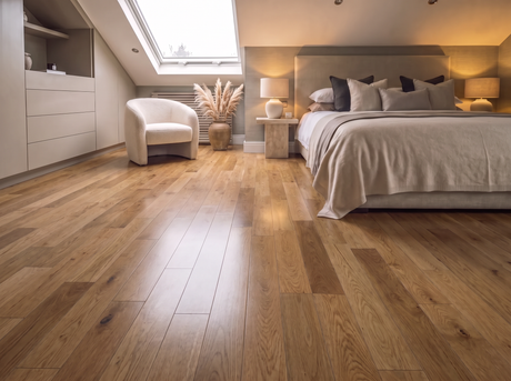 Wide Smooth Oak Engineered Wood Flooring – Smooth Lacquered – 150mm Wide