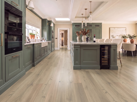 St Gallen White Oak Plank Engineered Wood Flooring – Brushed & Lacquered - 150mm Wide