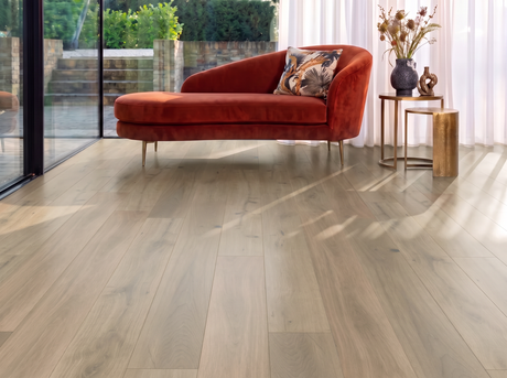 St Gallen White Oak Plank Engineered Wood Flooring – Brushed & Lacquered - 180mm Wide
