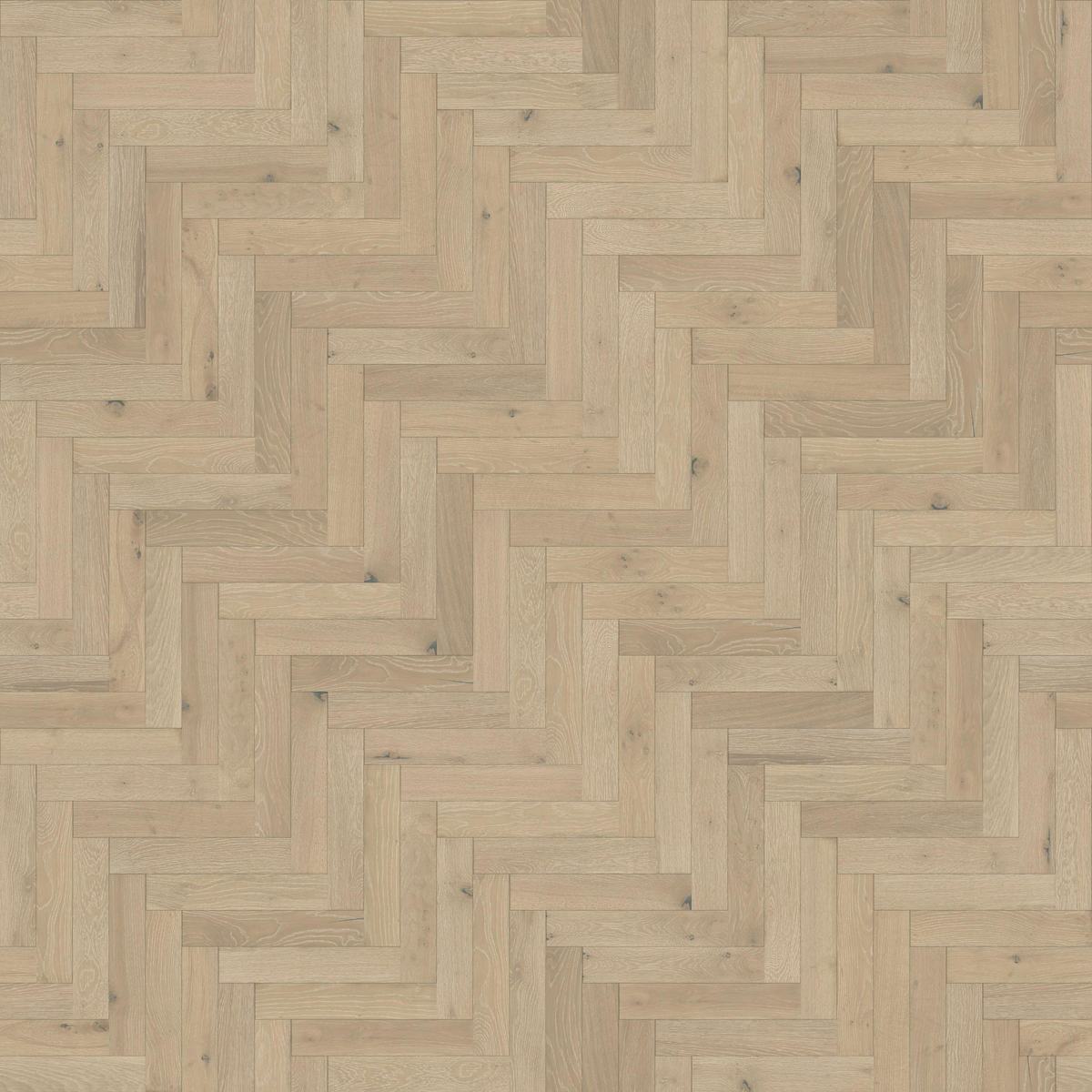 St Gallen White Oak Herringbone Parquet Engineered Wood Flooring – Brushed & Lacquered - 90mm Wide
