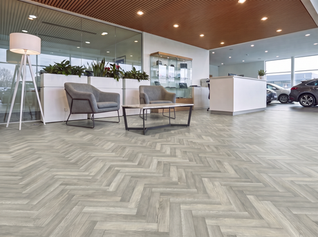 St James Park Laminate Herringbone Parquet Flooring – 12mm Thick – AC4 Rated