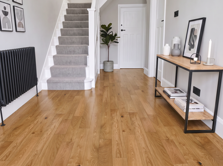 Stockholm Oak Engineered Wood Flooring - Smooth Lacquered - 125mm Wide