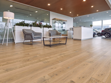 Storrie Oak Engineered Wood Flooring – Brushed & White Oiled – 240mm Wide