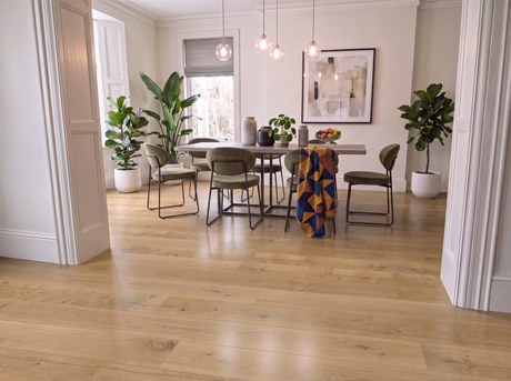 Storrie Oak Engineered Wood Flooring – Brushed & White Oiled – 240mm Wide