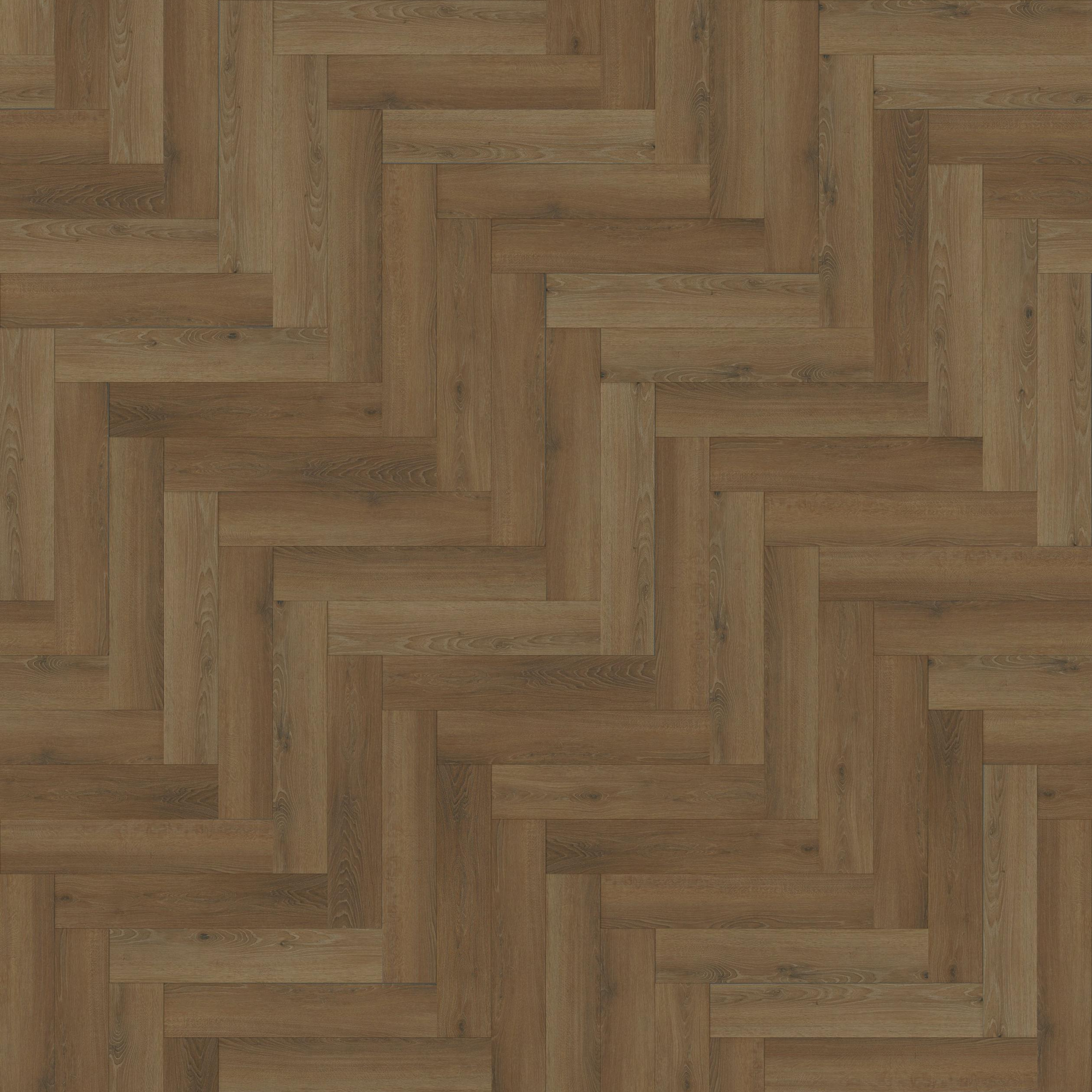 Vista Herringbone Parquet SPC Waterproof Vinyl Flooring - 126mm Wide - 8mm Thick
