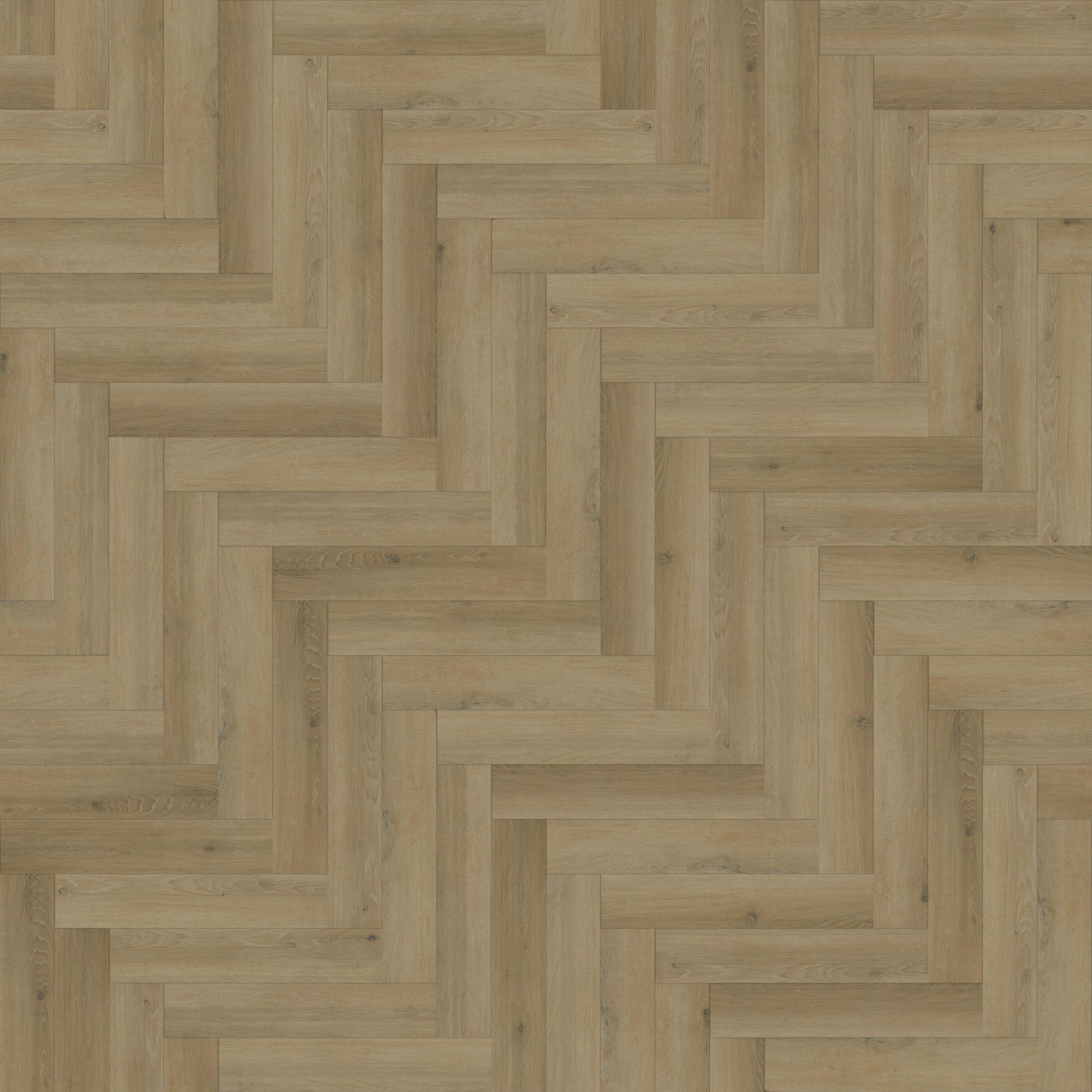 Zayed Herringbone Parquet SPC Waterproof Vinyl Flooring - 126mm Wide - 8mm Thick