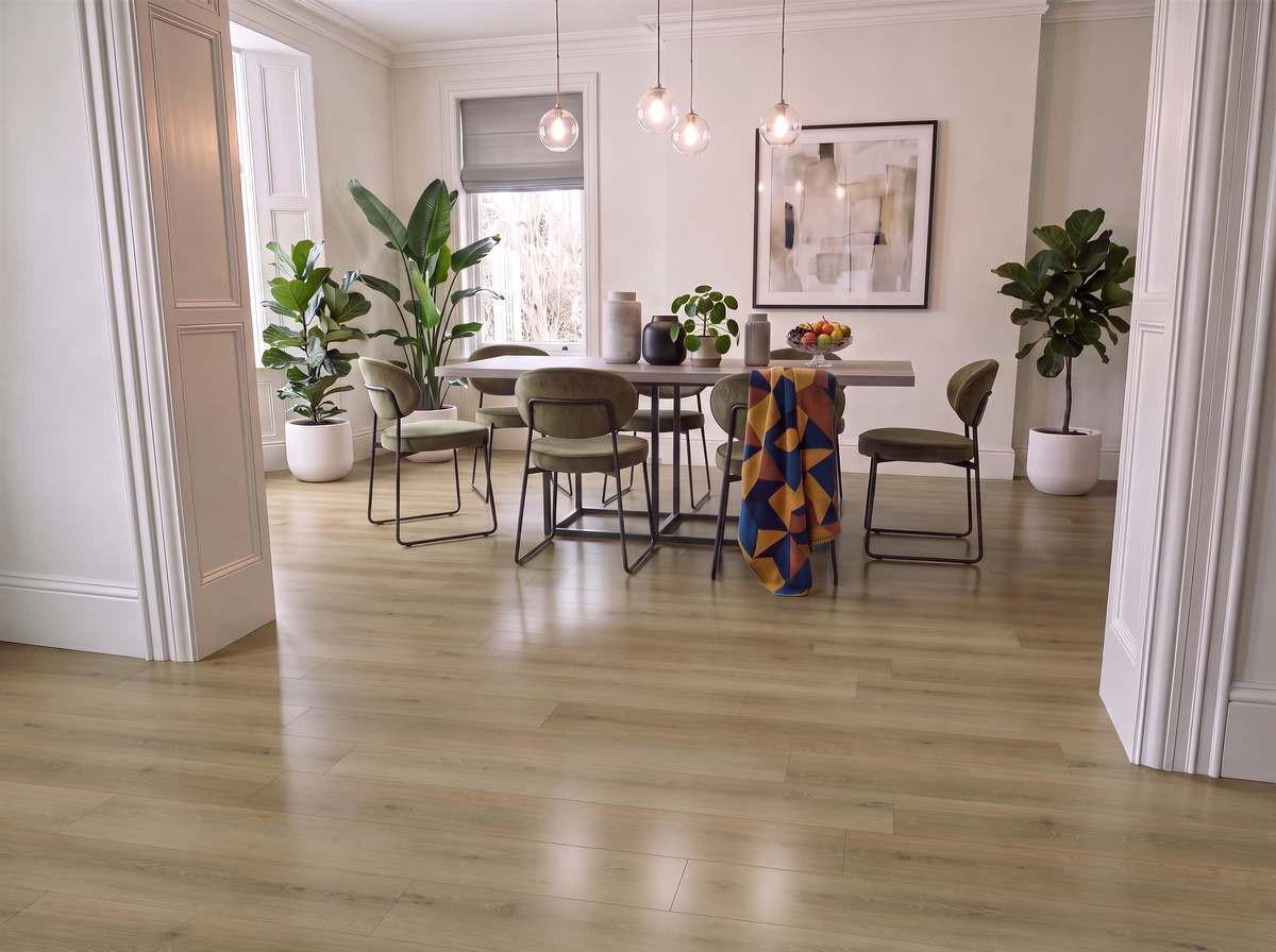 Zayed SPC Waterproof Vinyl Flooring - 181mm Wide - 8mm Thick