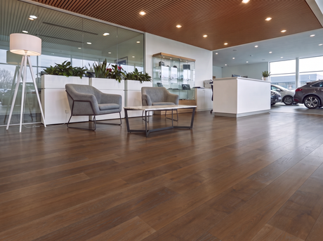 Wide Zurmatt Oak Engineered Wood Flooring – Brushed & Lacquered – 240mm Wide