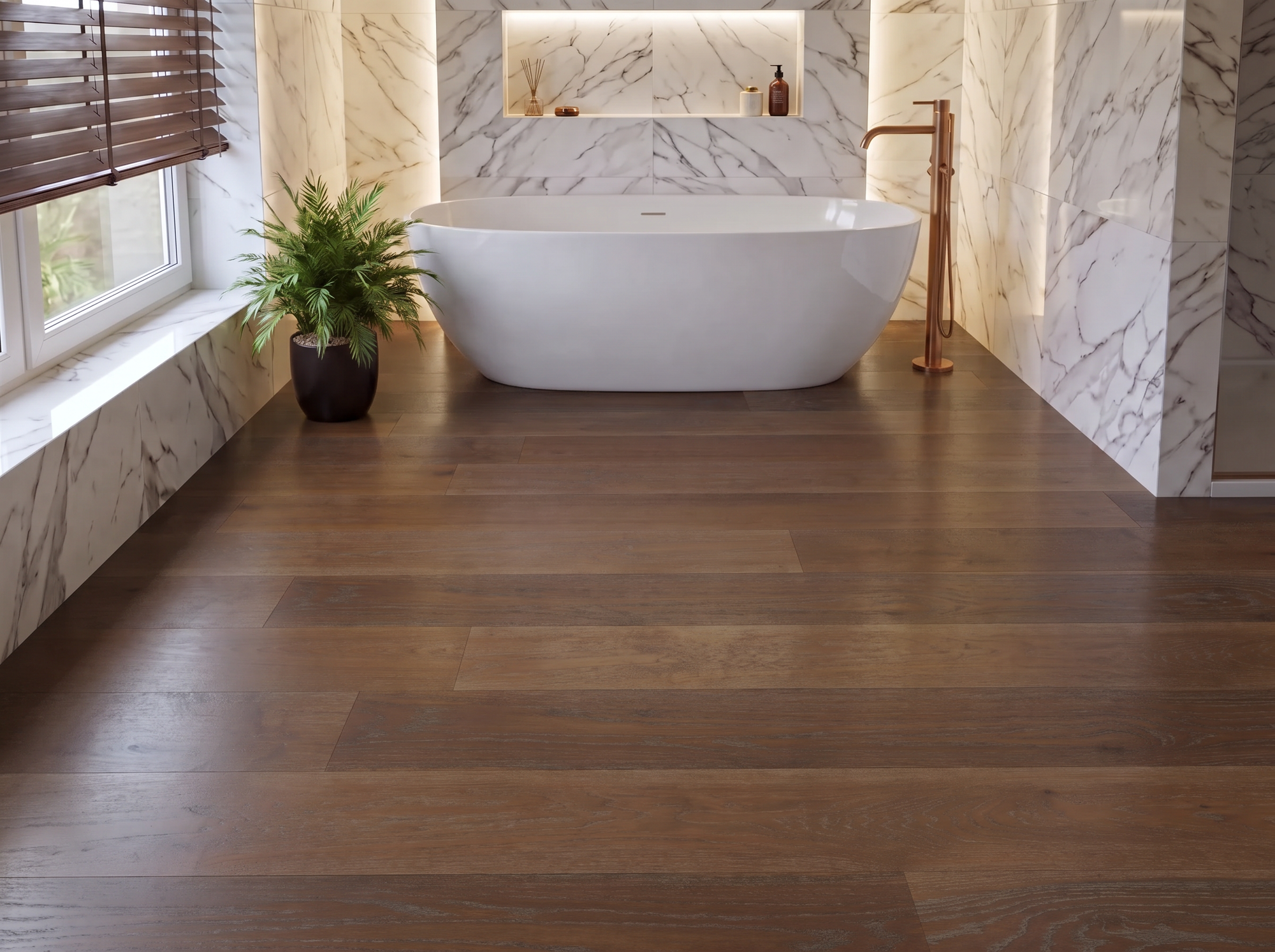 Wide Zurmatt Oak Engineered Wood Flooring – Brushed & Lacquered – 240mm Wide