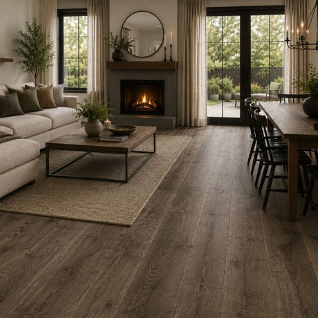 Copenhagen Original Brown Engineered Wood Flooring – Brushed – 190mm Wide