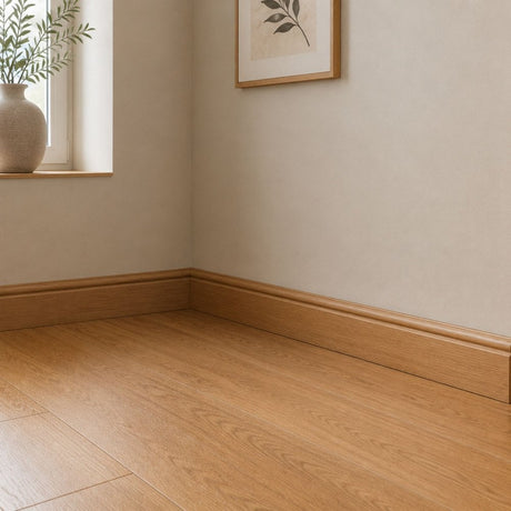 Laminate Skirting – Oak – 16mm Thick (130mm x 2400mm)