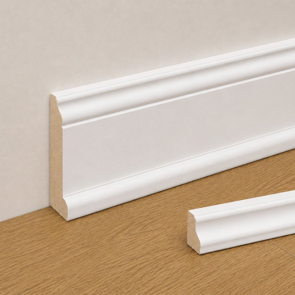 Laminate Scotia Beading – White – 2.4m Length