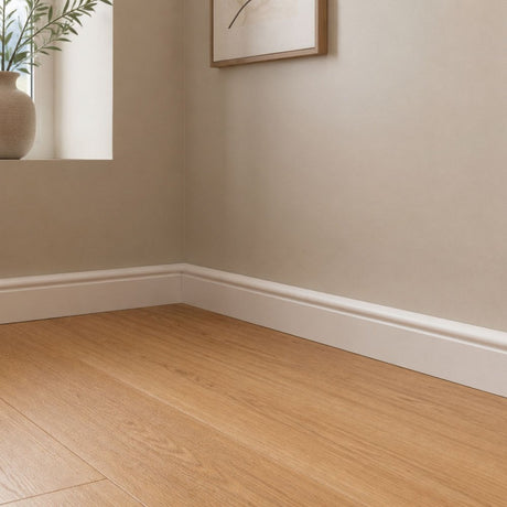 Laminate Skirting – White – 16mm Thick (130mm x 2400mm)
